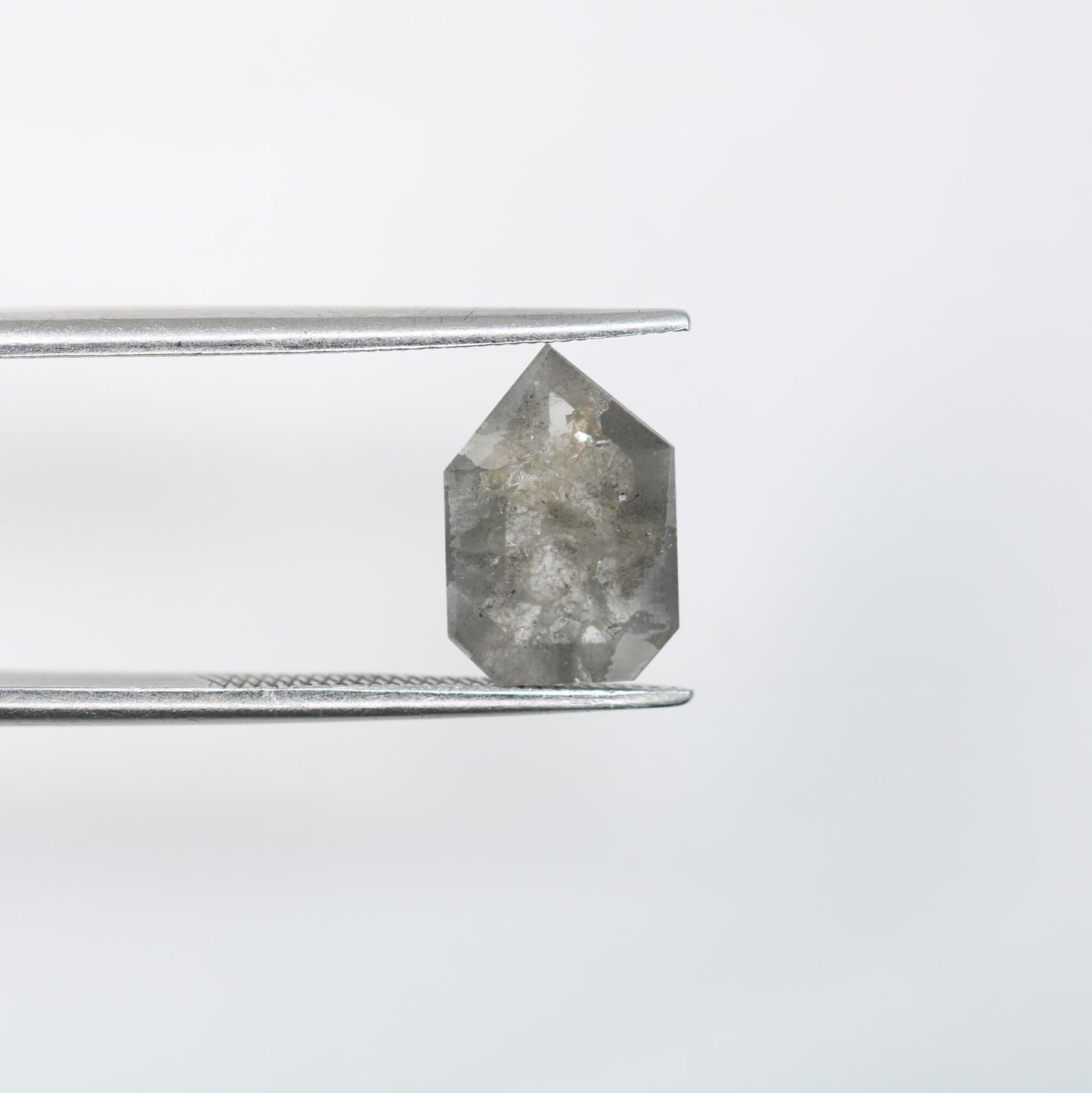 2.02 Carat Natural Salt and Pepper Prism Diamond | 10.40x7.10x2.90mm Opaque Loose Gemstone | Unique Prism Cut Diamond