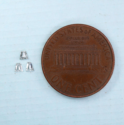 Natural Salt and Pepper Diamonds - 0.11 CT Baguette Cut, SI Clarity, 2.10-2.20 MM (Set of 3) for Custom Jewelry Design
