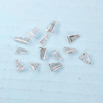 Natural Salt and Pepper Diamonds - 0.50 CT Baguette Cut, SI Clarity, 1.90-3.10 MM (Set of 13) for Unique Jewelry Design