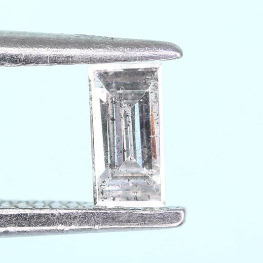 Baguette Salt and Pepper Diamond, 0.15 Carat Natural Loose Diamond, Unique Baguette Cut, Rustic Diamond for Custom Jewelry, Raw Diamond