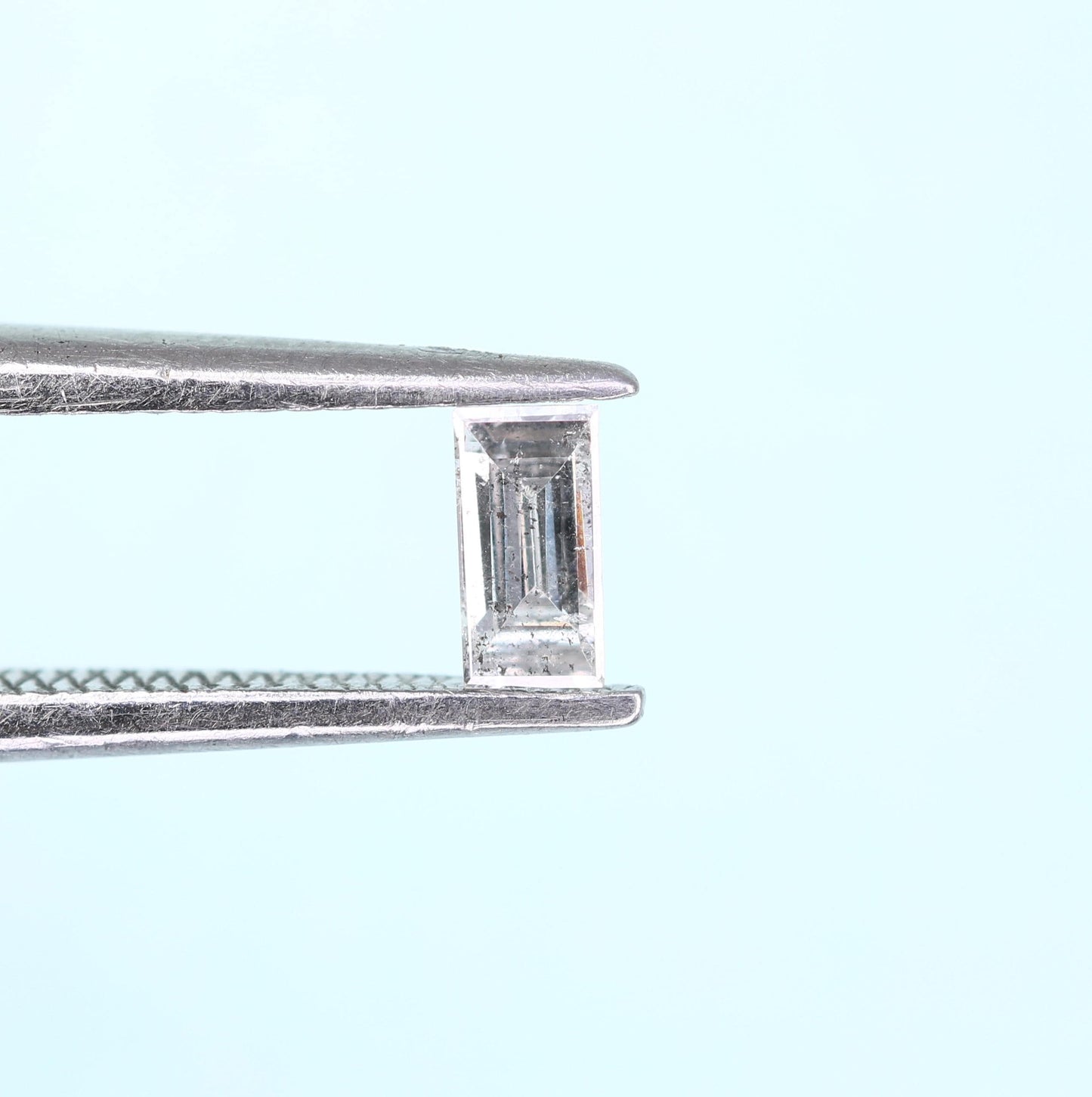 Baguette Salt and Pepper Diamond, 0.15 Carat Natural Loose Diamond, Unique Baguette Cut, Rustic Diamond for Custom Jewelry, Raw Diamond