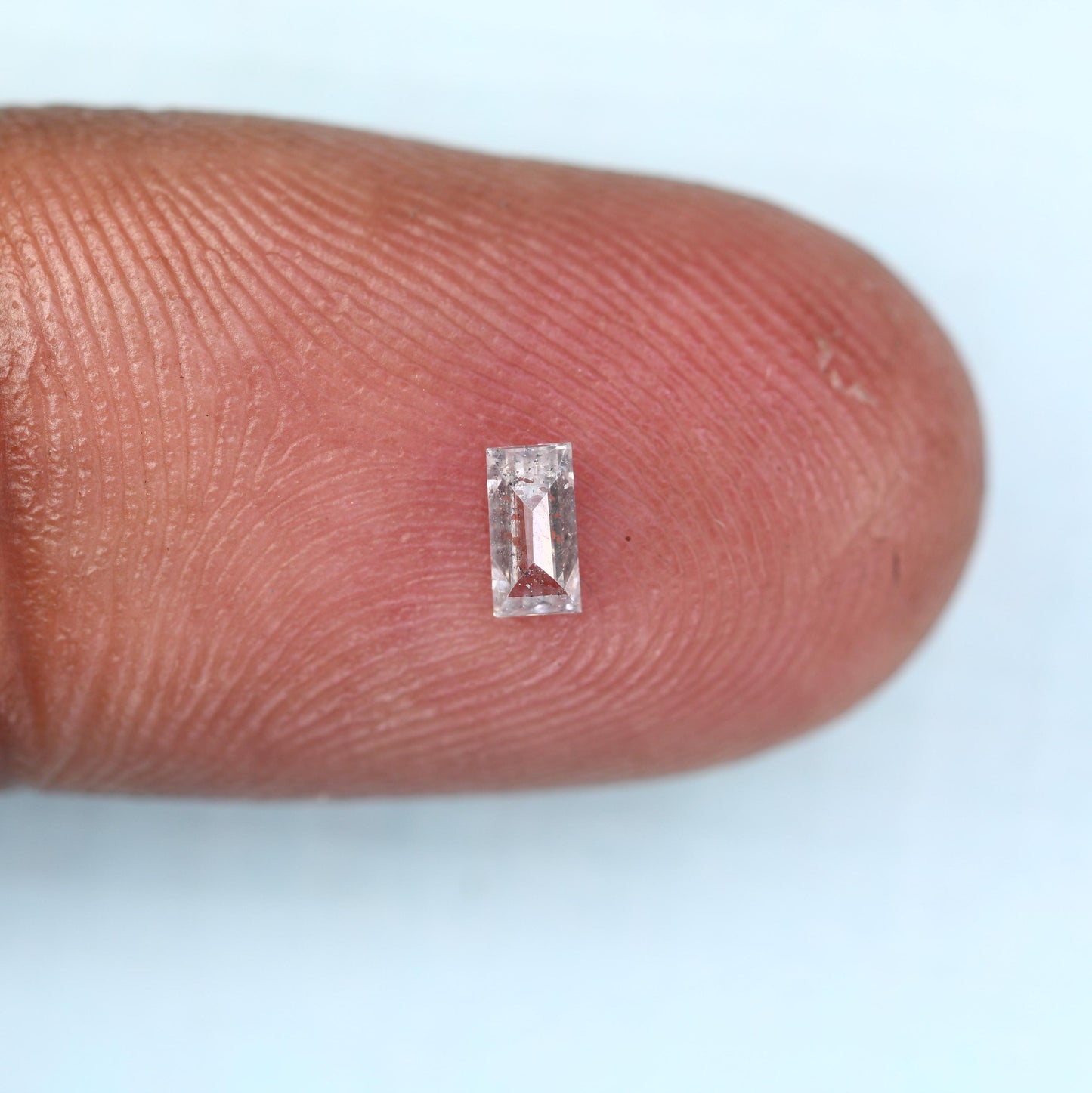 Baguette Salt and Pepper Diamond, 0.15 Carat Natural Loose Diamond, Unique Baguette Cut, Rustic Diamond for Custom Jewelry, Raw Diamond