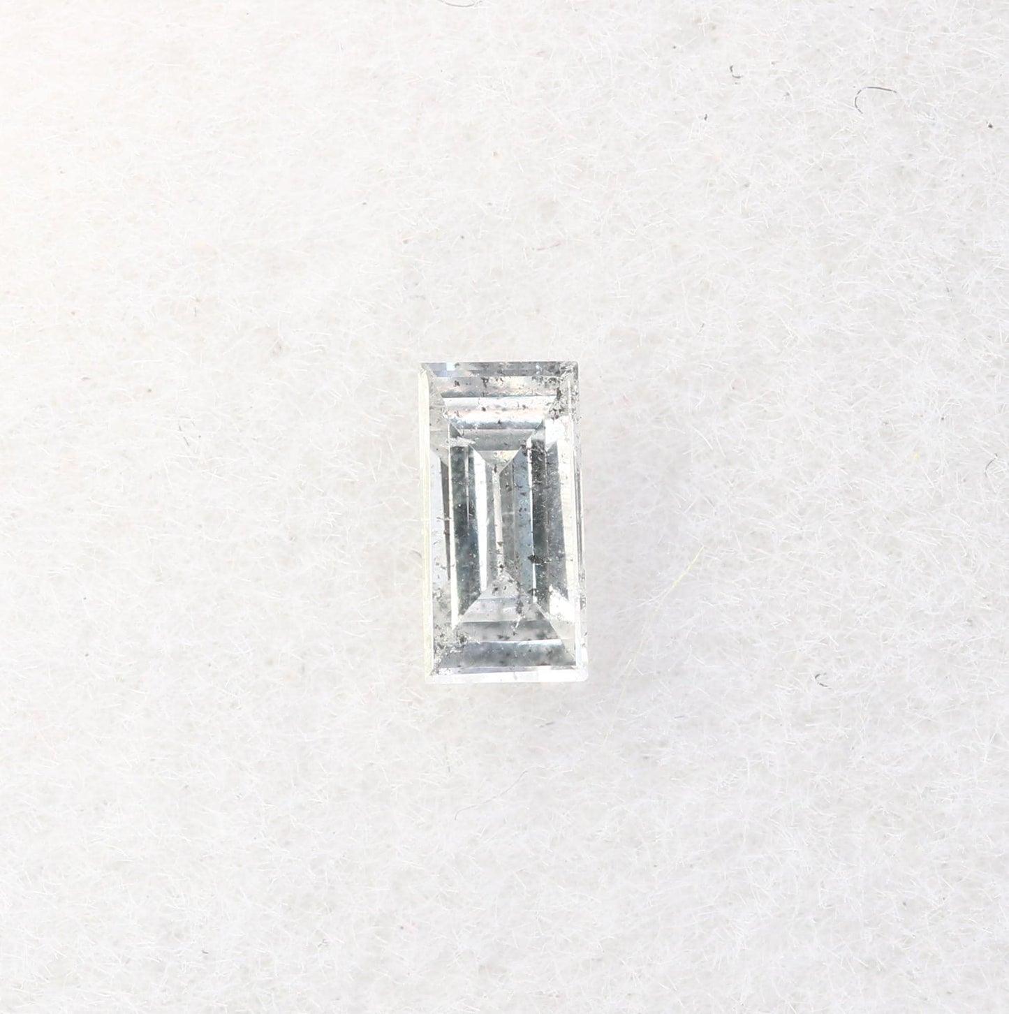 Baguette Salt and Pepper Diamond, 0.15 Carat Natural Loose Diamond, Unique Baguette Cut, Rustic Diamond for Custom Jewelry, Raw Diamond