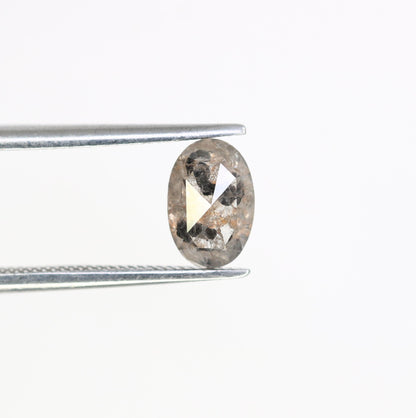 1.30 CT Natural Loose Oval Shape Diamond Black Brown Color Diamond Natural Loose Diamond Salt and Pepper Oval Shape Diamond