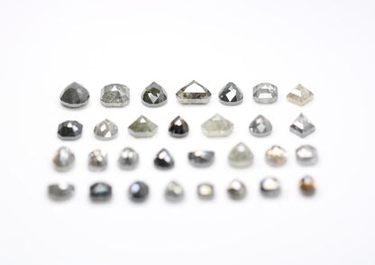 Unique Mixed Shape Diamond Ring - Artisan Crafted Natural and Treated Diamonds for One-of-a-Kind Engagement Jewelry
