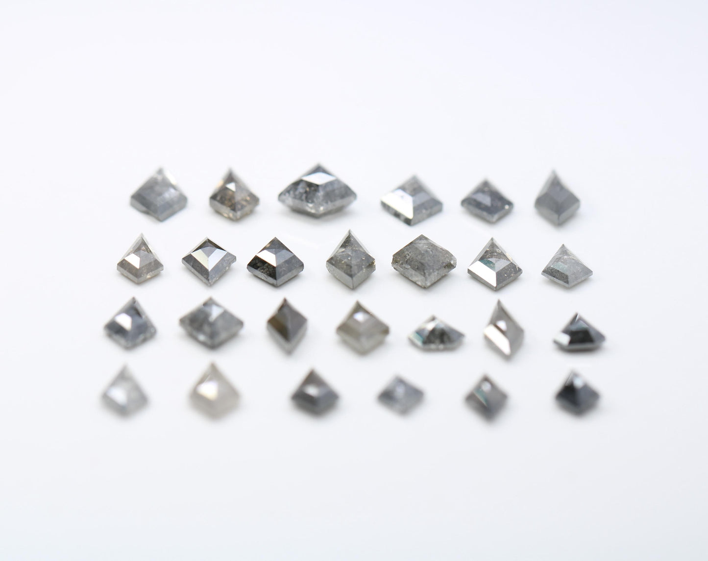 Natural Loose Diamond | Salt And Pepper Diamond | Kite Cut Diamond | Fancy Diamond For Engagement Ring & Earring Pair
