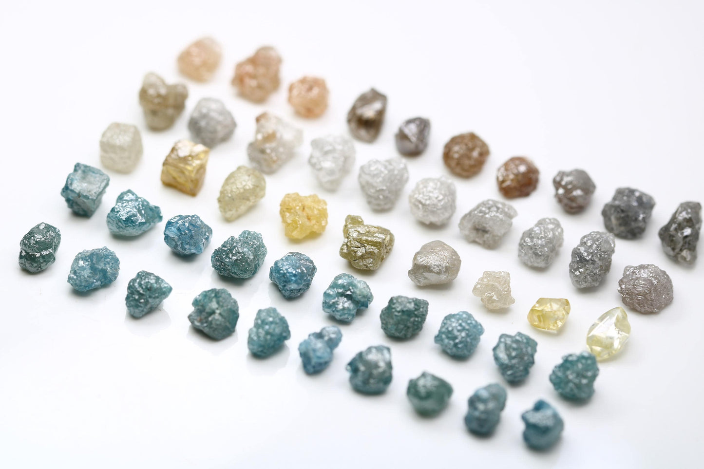 Unique Uncut Raw Natural Loose Rough Diamonds Lot - Sourced Raw Gemstones for Bohemian Jewelry, Custom Engagement Rings, and Artisan Designs