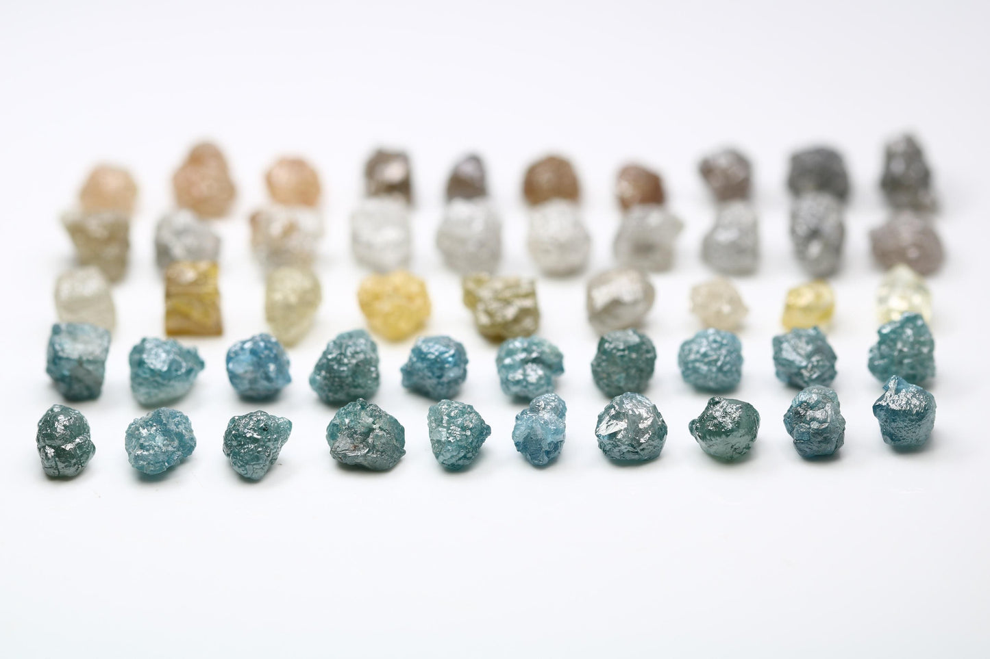 Unique Uncut Raw Natural Loose Rough Diamonds Lot - Sourced Raw Gemstones for Bohemian Jewelry, Custom Engagement Rings, and Artisan Designs