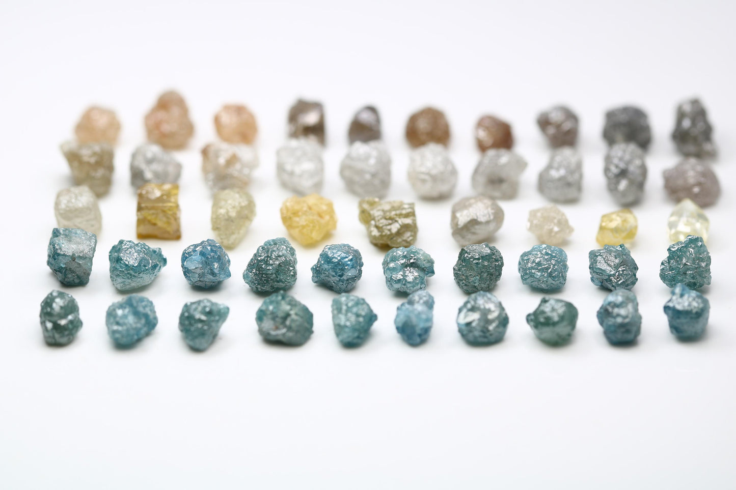 Unique Uncut Raw Natural Loose Rough Diamonds Lot - Sourced Raw Gemstones for Bohemian Jewelry, Custom Engagement Rings, and Artisan Designs