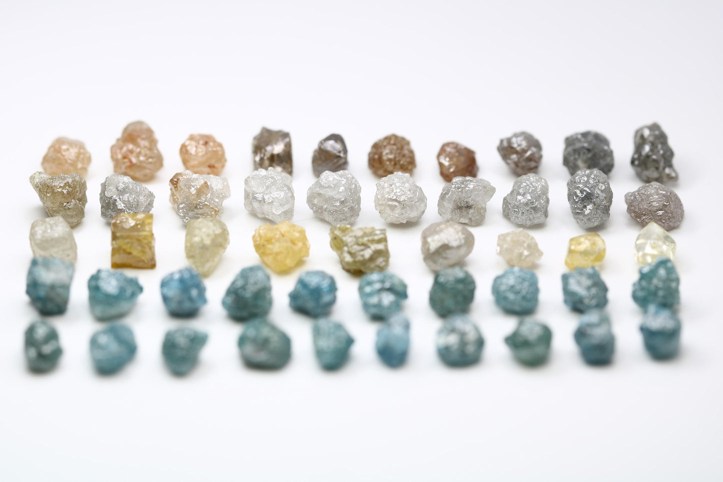 Unique Uncut Raw Natural Loose Rough Diamonds Lot - Sourced Raw Gemstones for Bohemian Jewelry, Custom Engagement Rings, and Artisan Designs