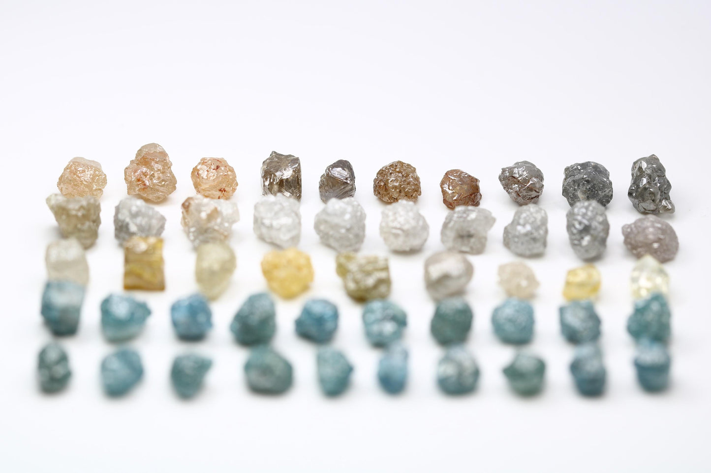 Unique Uncut Raw Natural Loose Rough Diamonds Lot - Sourced Raw Gemstones for Bohemian Jewelry, Custom Engagement Rings, and Artisan Designs