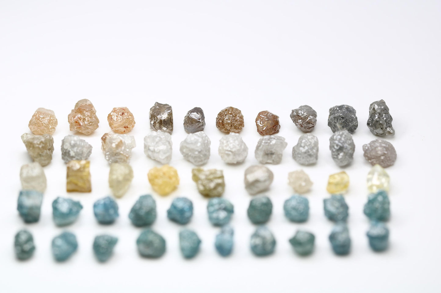 Unique Uncut Raw Natural Loose Rough Diamonds Lot - Sourced Raw Gemstones for Bohemian Jewelry, Custom Engagement Rings, and Artisan Designs