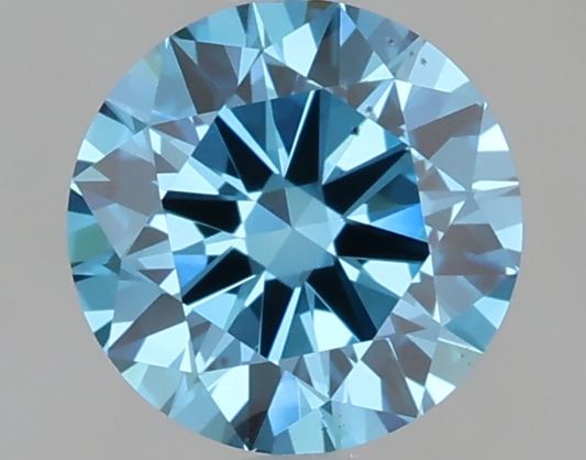 1 CT Fancy Blue Round Cut Lab-Grown Diamond IGI Certified