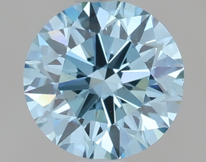 1 CT Fancy Blue Round Cut Lab-Grown Diamond IGI Certified
