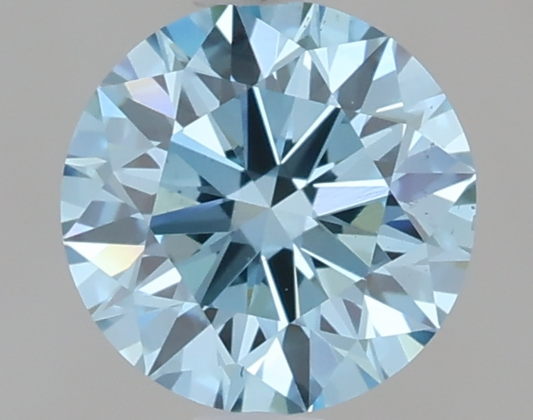 1 CT Fancy Blue Round Cut Lab-Grown Diamond IGI Certified