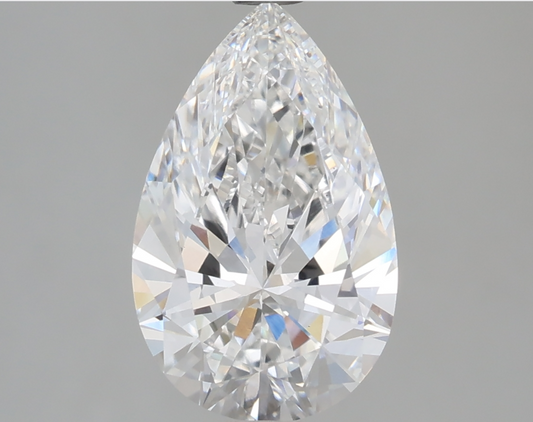 2.03CT Pear Cut Lab Grown Diamond IGI Certified
