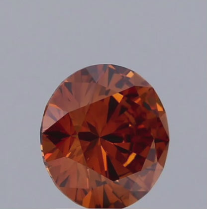 1 CT Fancy Orange Lab-Grown Diamond IGI Certified