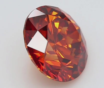 1 CT Fancy Orange Lab-Grown Diamond IGI Certified