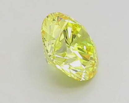 1.04 CT Fancy Yellow Lab-Grown Diamond IGI Certified