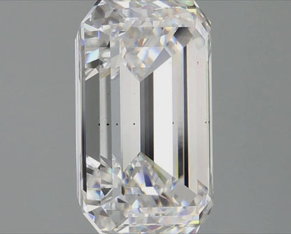 4 CT Emerald Cut Lab Grown Diamond IGI Certified