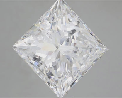 5 CT Princess Cut Lab Grown Diamond IGI Certified