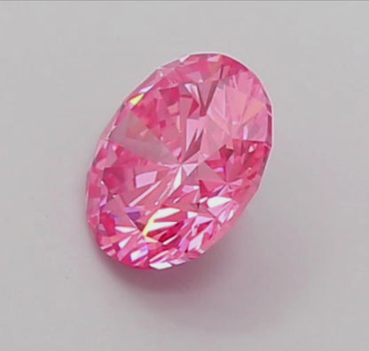 1 CT Fancy Pink Lab-Grown Diamond IGI Certified