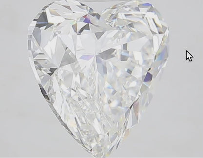 4 Carat Heart Cut Lab Grown Diamond IGI Certified