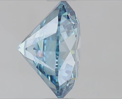 1 CT Fancy Blue Round Cut Lab-Grown Diamond IGI Certified