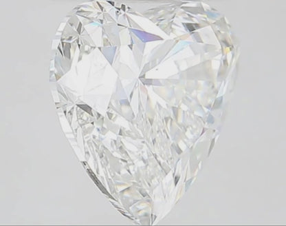 3  Carat Heart Cut Lab Grown Diamond IGI Certified