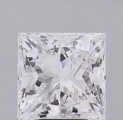 5 CT Princess Cut Lab Grown Diamond IGI Certified