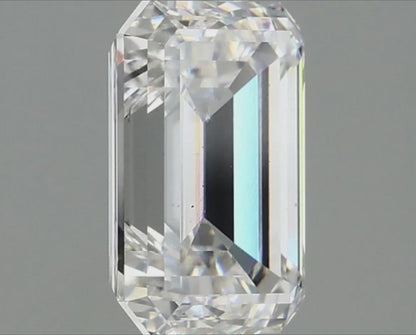 2CT Emerald Cut Lab Grown Diamond IGI Certified