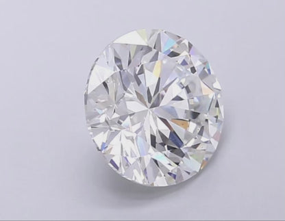 2 CT Round Cut Lab-Grown Diamond IGI Certified